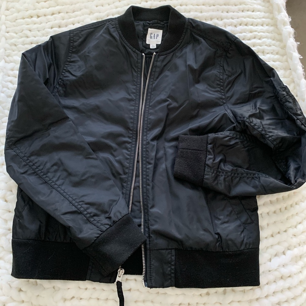 Black bomber jacket